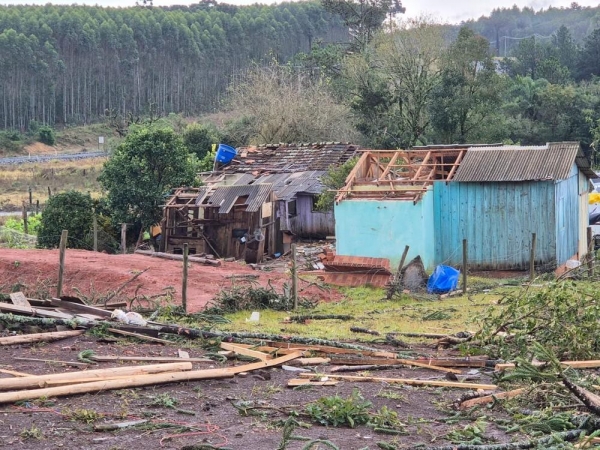 Reserva, nos Campos Gerais, foi atingida por fortes temporais — Foto: Prefeitura Municipal