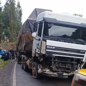 Caminhonheiro não se feriu — Foto: Polícia Rodoviária Estadual